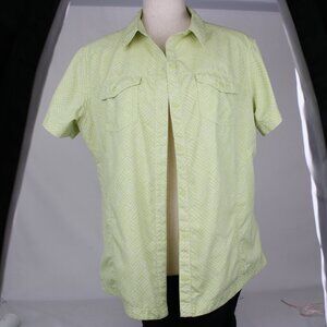 Columbia OMNI-SHADE Sun Protection Women XL Shortsleeve Button Up Shirt